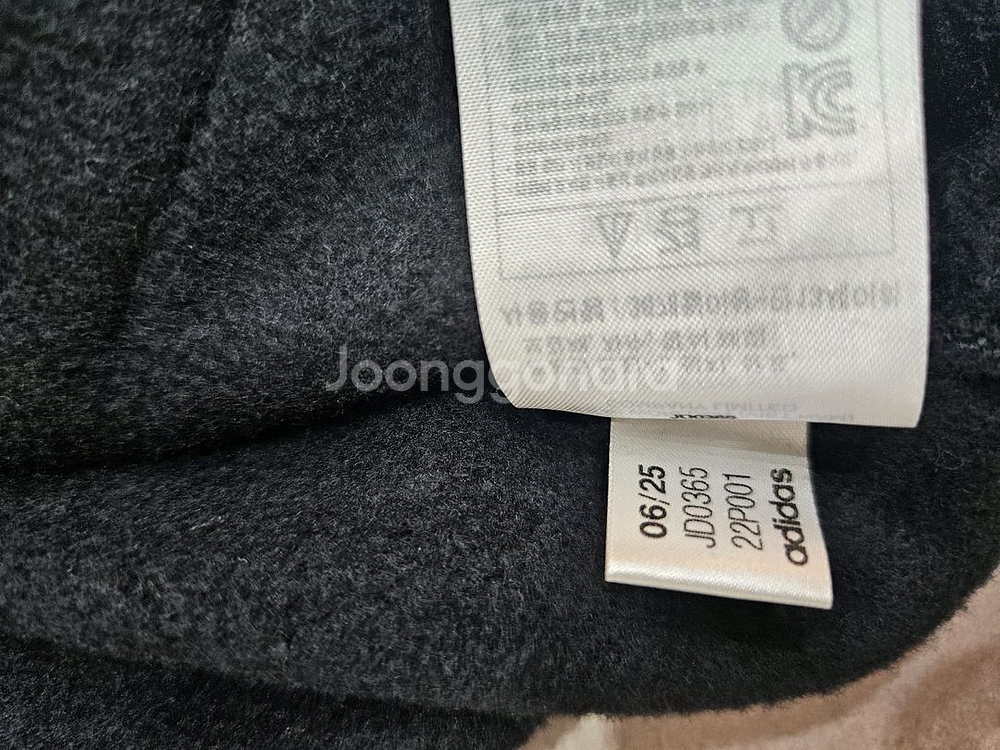 (160) 아디다스 키즈 후드티 주니어 블랙 JD036--3