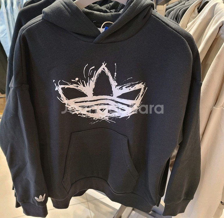 (160) 아디다스 키즈 후드티 주니어 블랙 JD036--0