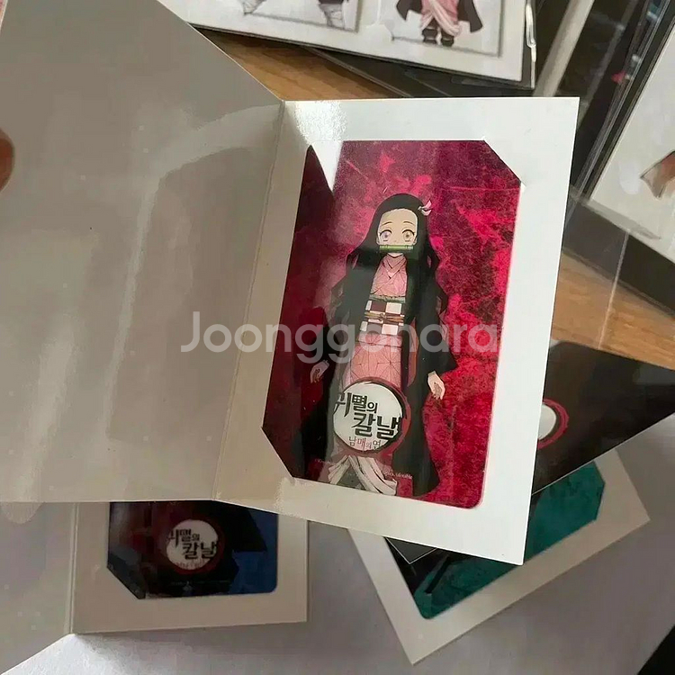 귀멸의칼날 글라스카드 특전 기유 포토카드 네즈코남매의연--1