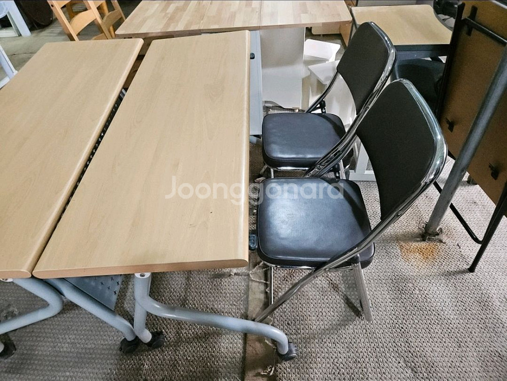 연수용탁자, 접의자세트--0