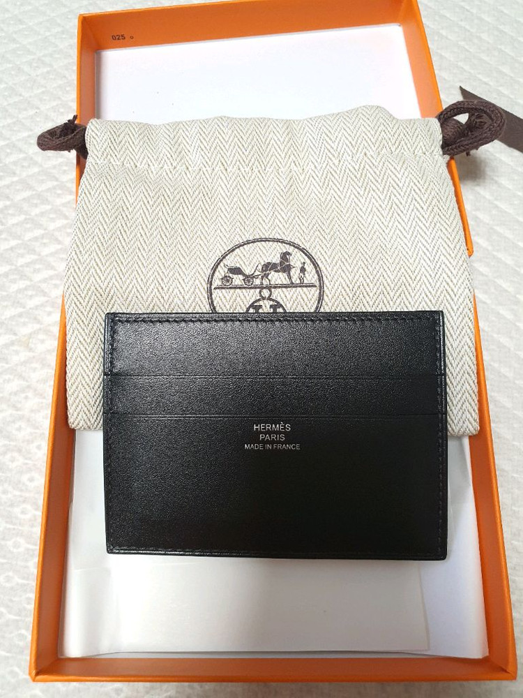(미사용) 에르메스 카드지갑 카드슬롯 - 블랙--1
