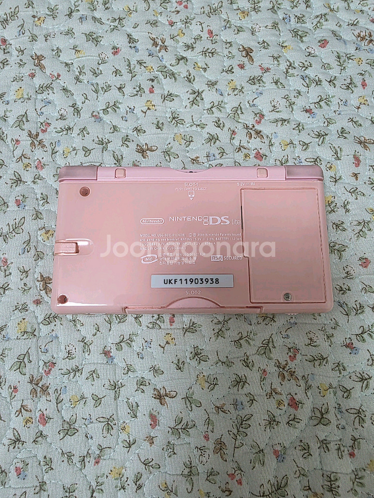 닌텐도 ds lite 핑크 박스셋 스폰지밥 게임칩 판매--3
