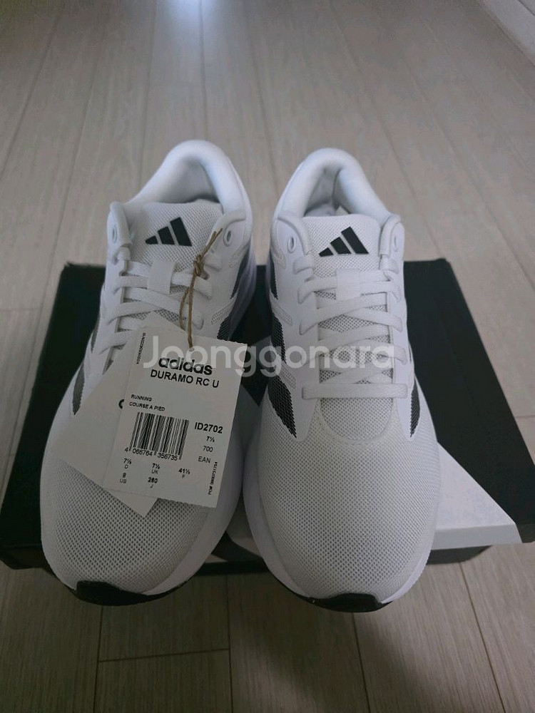 아디다스 듀라모 RC U 흰색 런닝화 260mm 새상품--0