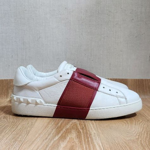 (40/255)발렌티노신발 버건디 밴딩 발렌티노스니커즈