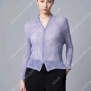 이세이미야케 쉬폰트위스트 집업가디건 &탑