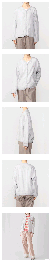 단톤 여성 린넨 셔츠 가디건 - 그레이지/38--7