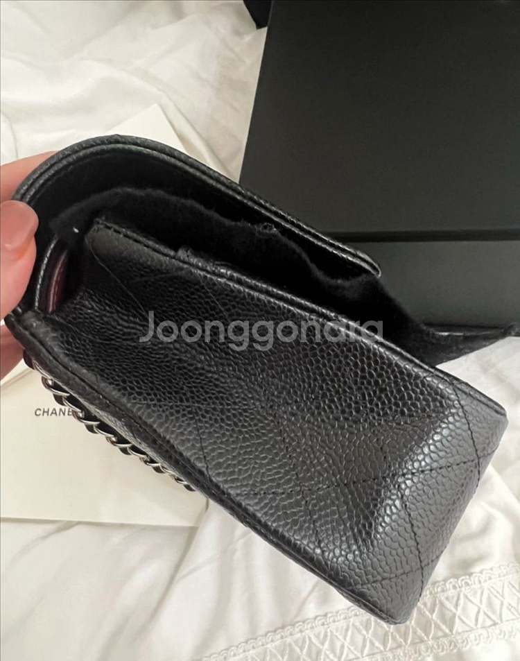 샤넬 클래식 미듐 은장 클미--2