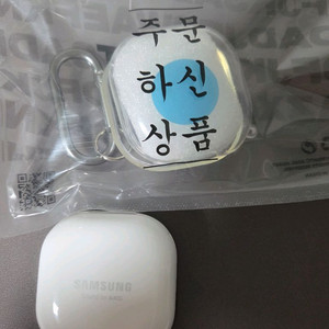 갤럭시 버즈 라이브 본체+왼쪽 유닛+투명케이스