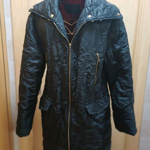 이태리 파라플루 Paraplu 여성 블랙 롱 코트 46