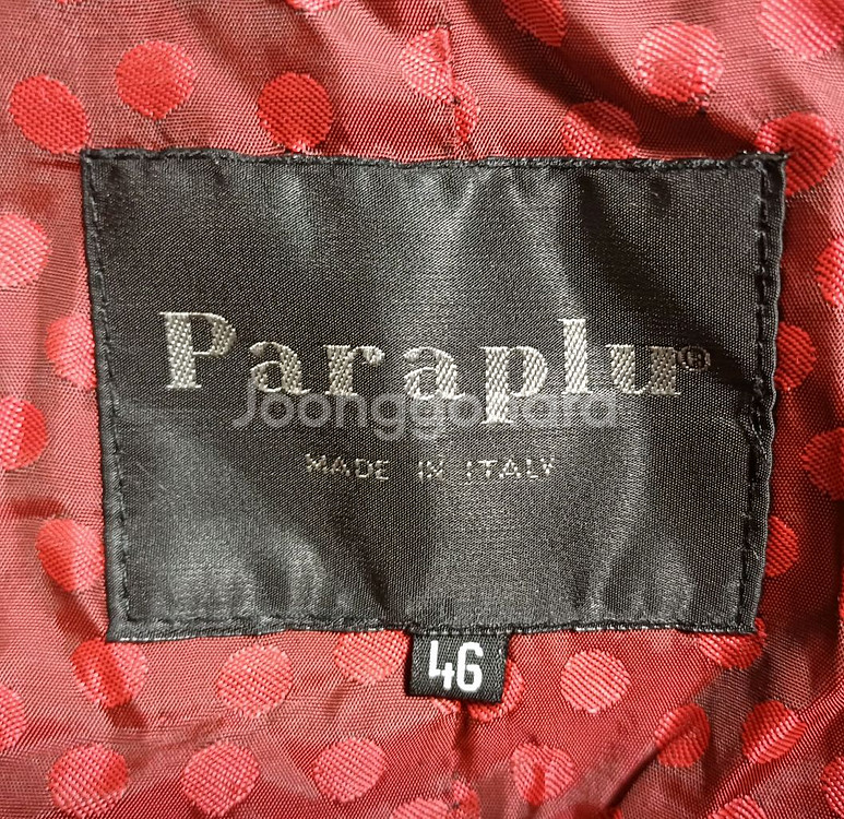 이태리 파라플루 Paraplu 여성 블랙 롱 코트 46--4