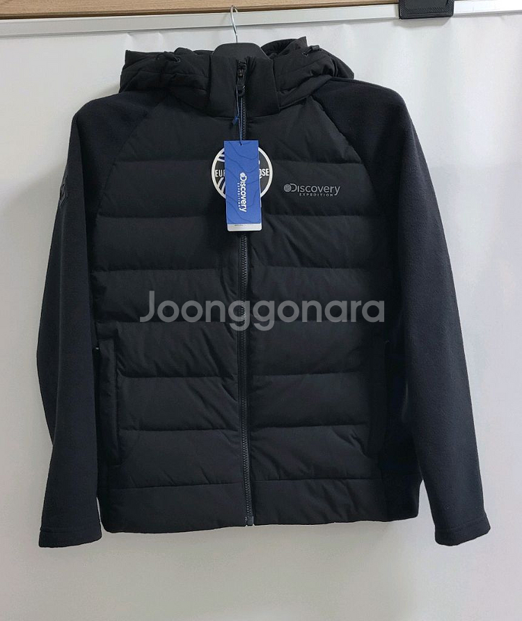 새상품)디스커버리 남성 구스다운 플리스집업--0