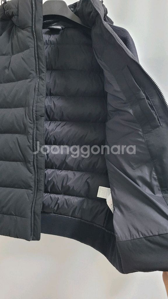 새상품)디스커버리 남성 구스다운 플리스집업--5