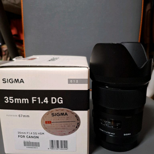 시그마 아트 35mm f1.4 DG 캐논 ef