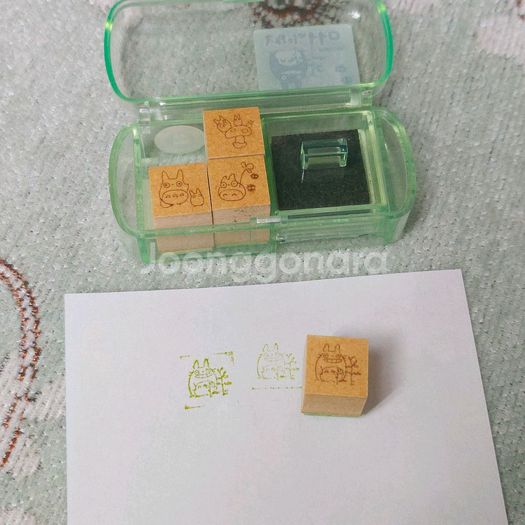 [일본정품] 지브리 토토로 스탬프 도장--4
