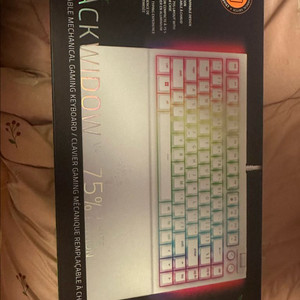 레이저 키보드 블랙위도우 v4 75 오렌지축 화이트