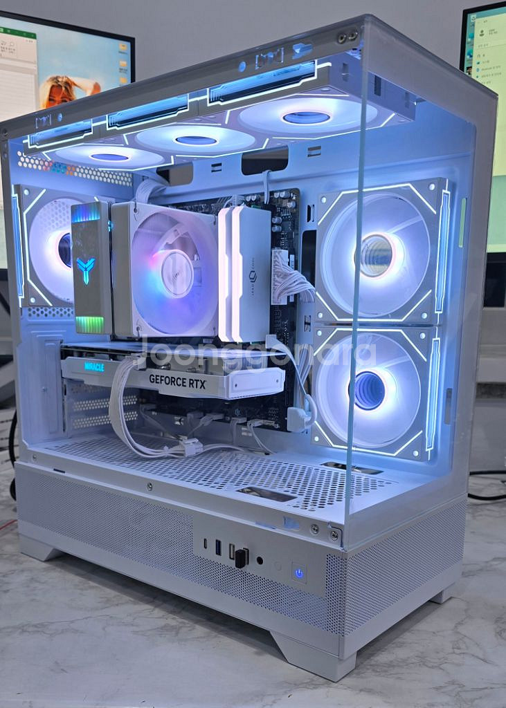 7500f, 5060ti 올화이트 튜닝pc팝니다--3