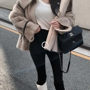 구즈 제작 페이크퍼 퍼자켓 퍼코트 4번