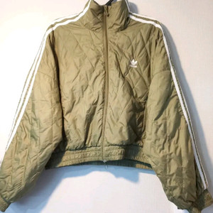 아디다스 대장급 카키 퀄팅 트랙탑 저지 져지집업 90