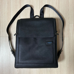 샘소나이트 가죽 블랙 백팩