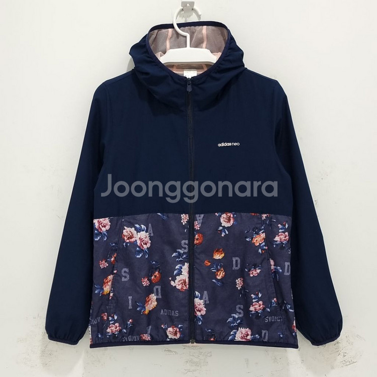 아디다스 여성 바람막이 후드집업 자켓 점퍼 트리이닝복--0