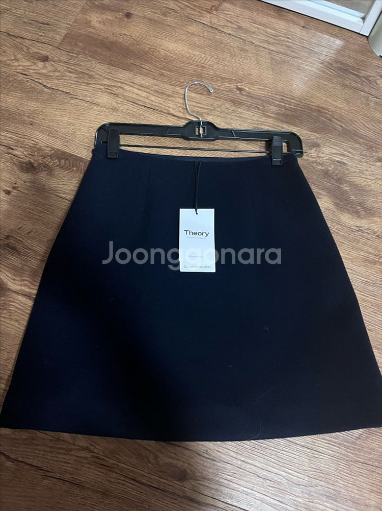 띠어리 a라인 울 캐시미어 미니스커트--0