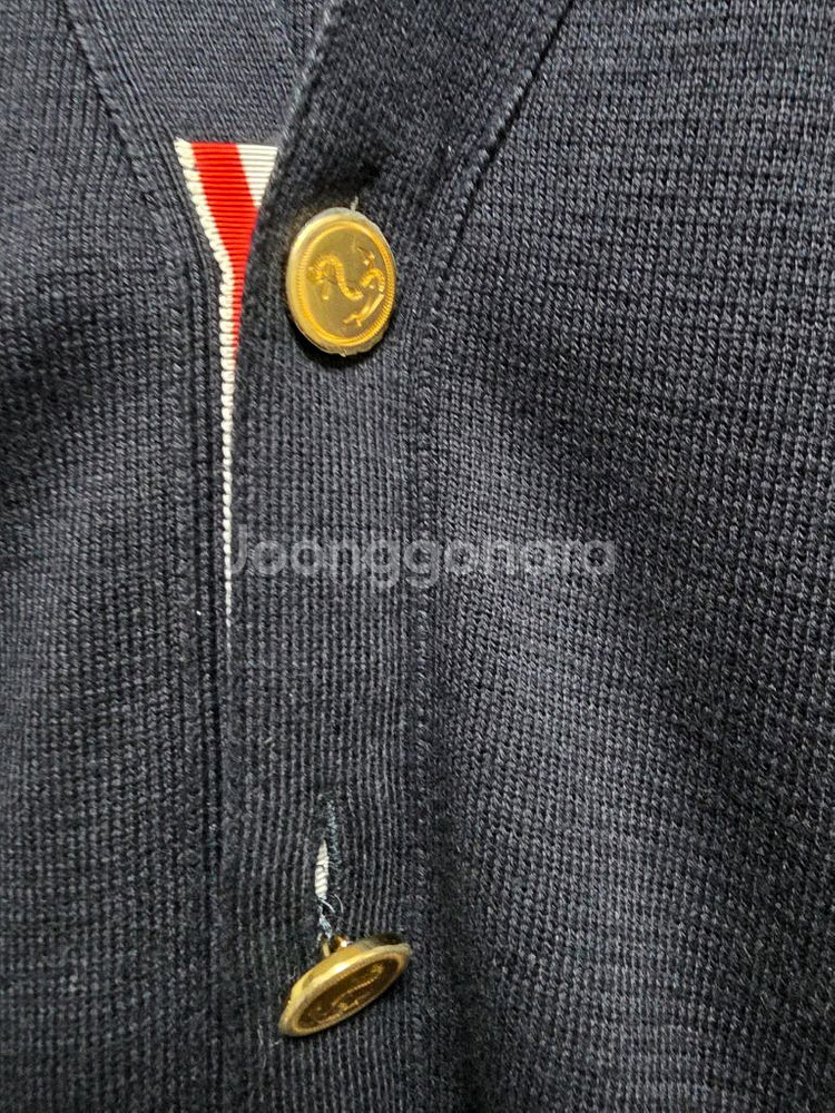 톰브라운 밀라노 스티치 가디건 네이비--1