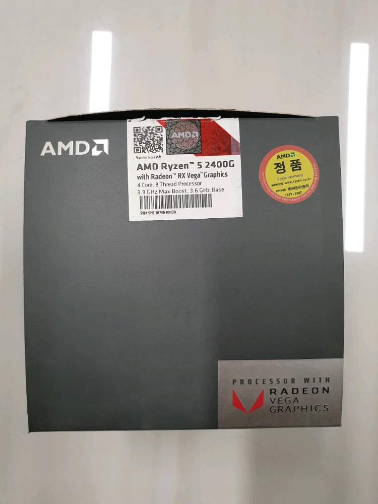 amd 라이젠5 2400g 안전결제 이미지