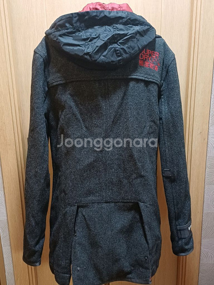 슈퍼드라이 Superdry Japan 울 후드 코트 S--3