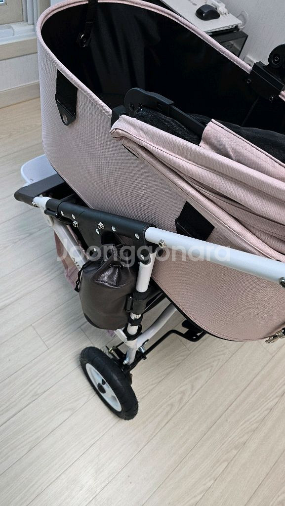 에어버기 돔3 L 블로썸 강아지유모차--8
