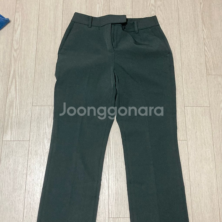 그린 녹색 슬랙스 정장바지--0