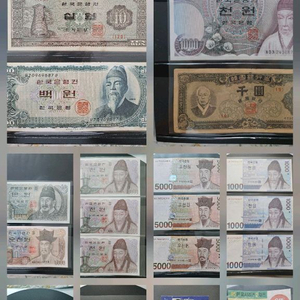 옛날돈 지폐 신권 구권 중국돈 한국시리즈 비엔날레