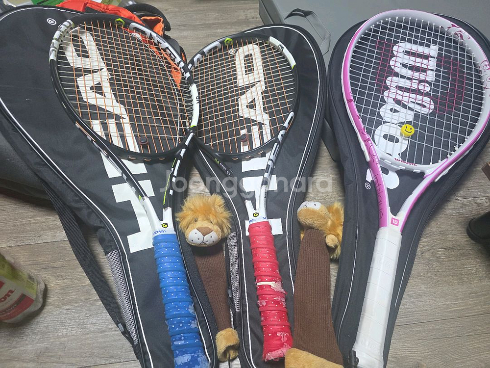 남여입문용 윌슨, 헤드 테니스 라켓, 가방, 테니스공--6