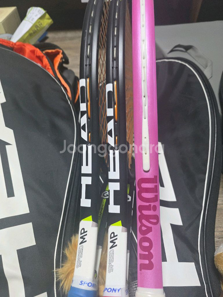 남여입문용 윌슨, 헤드 테니스 라켓, 가방, 테니스공--5