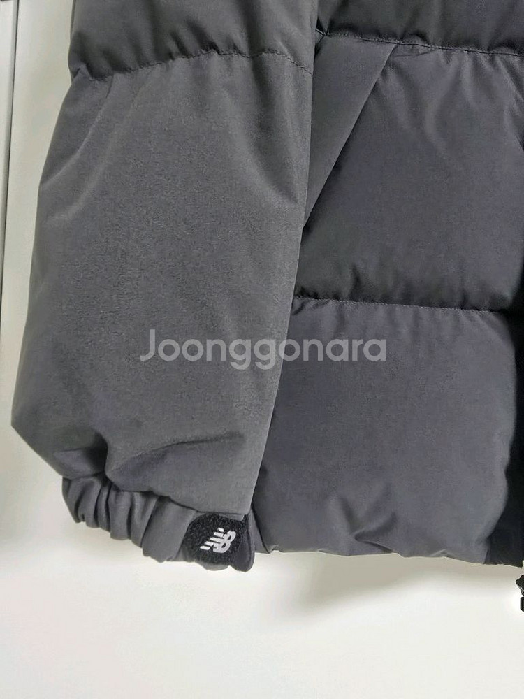 뉴발란스키즈 덕다운 숏패딩점퍼 160사이즈 다크그레이--2