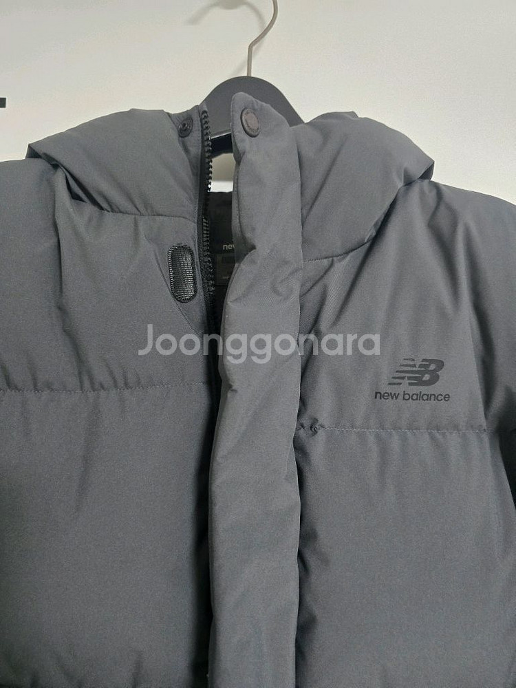 뉴발란스키즈 덕다운 숏패딩점퍼 160사이즈 다크그레이--1