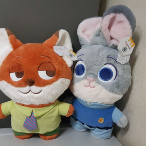 (택포)주토피아 주디 닉 대형 인형 (미사용)일괄판매