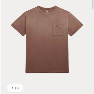 RRL 가먼트다이 포켓 티셔츠