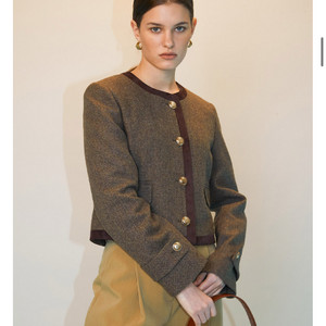 엔오르 트위드 자켓