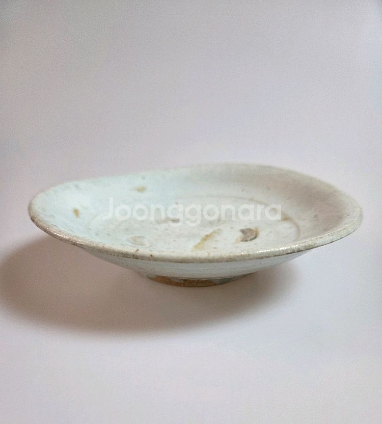 고도자기 조선시대 15세기 조선백자접시--0