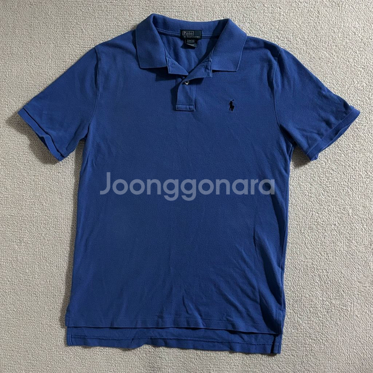 폴로 랄프로렌 블루 네이비 스몰로고 카라 반팔티--0