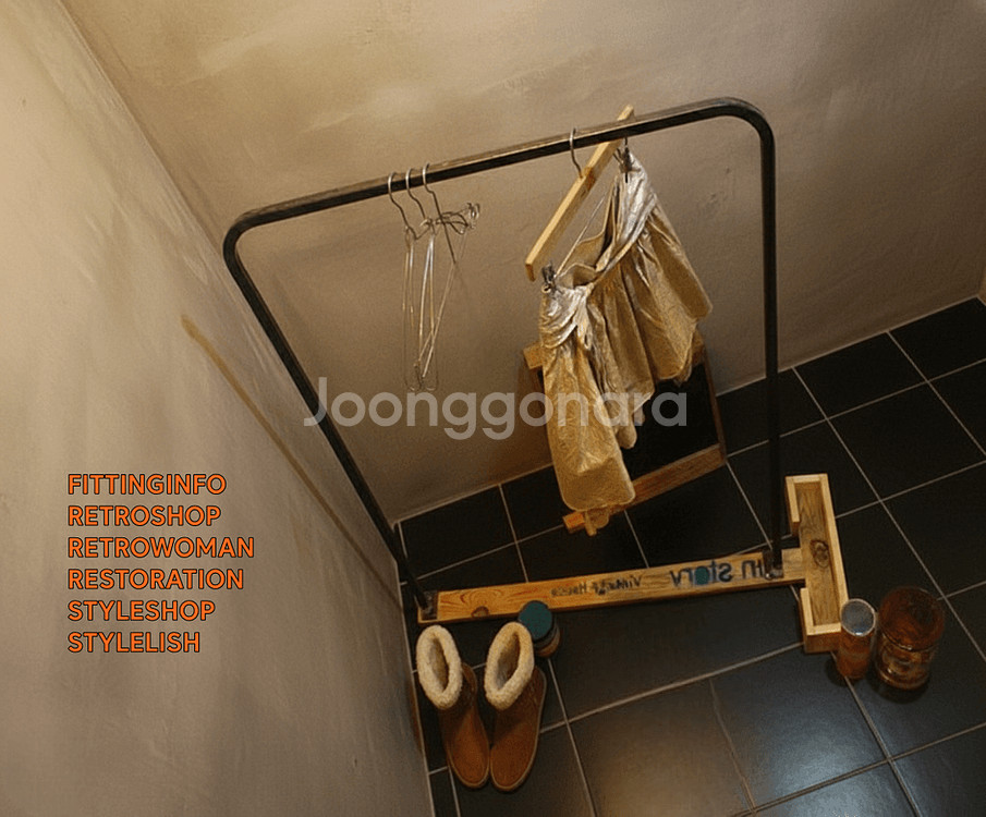 4개세트원목행거 철제행거 옷걸이 옷가게행거 의류매장행거--1