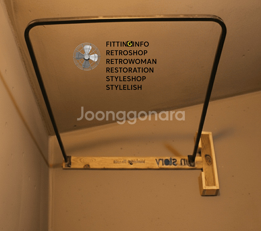 4개세트원목행거 철제행거 옷걸이 옷가게행거 의류매장행거--3