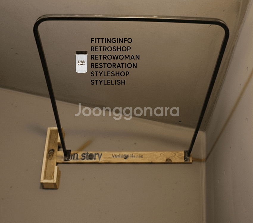 4개세트원목행거 철제행거 옷걸이 옷가게행거 의류매장행거--5