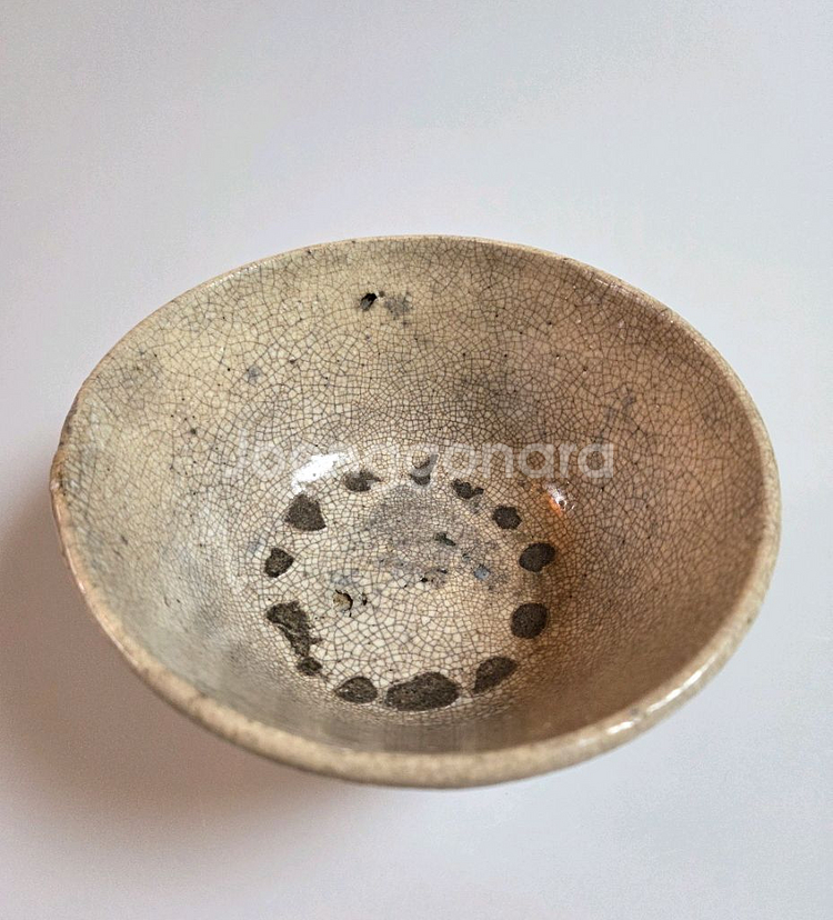 고미술품 조선시대 후기 빙렬이 환상적인 다완--2