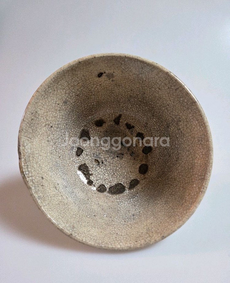 고미술품 조선시대 후기 빙렬이 환상적인 다완--3