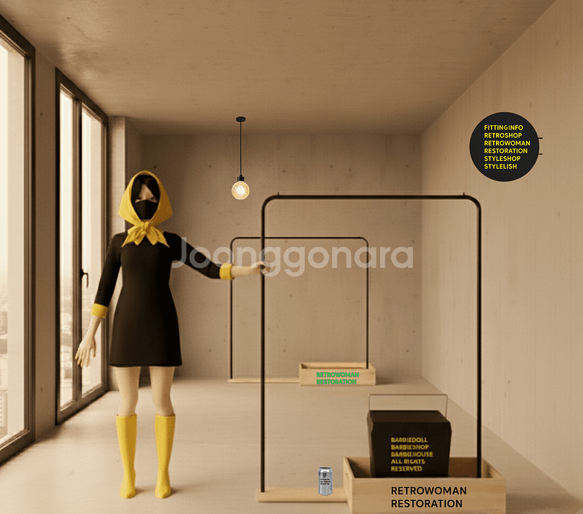 4개세트원목행거 철제행거 옷걸이 옷가게행거 의류매장행거--1