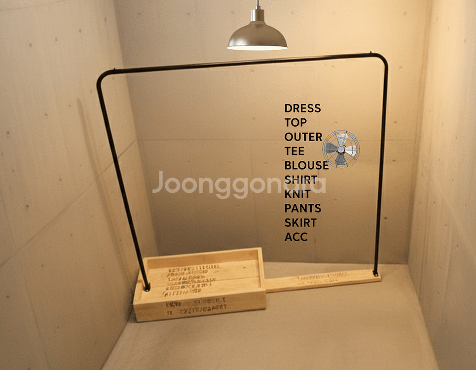 4개세트원목행거 철제행거 옷걸이 옷가게행거 의류매장행거--4