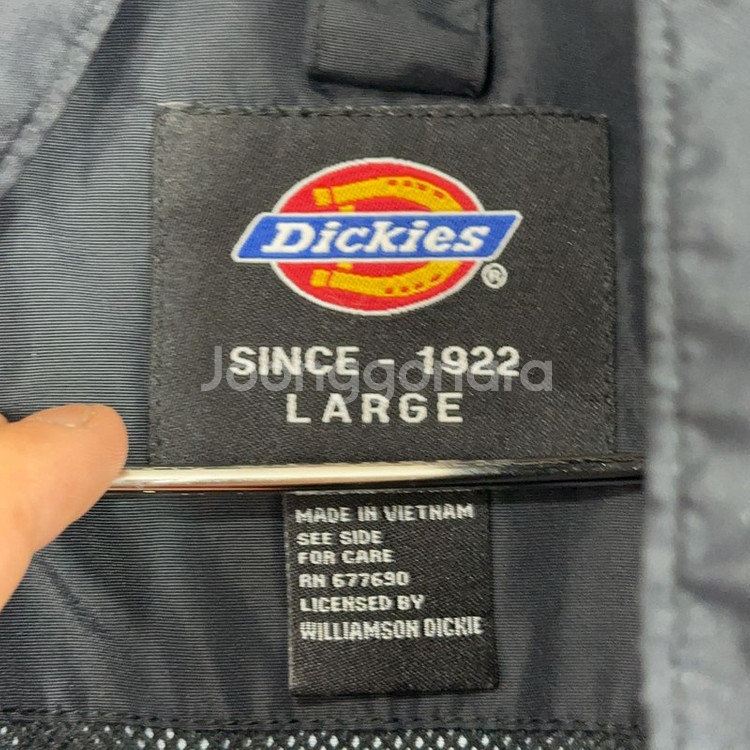 디키즈 블랙 로고 기능성 바람막이 L(100)--2