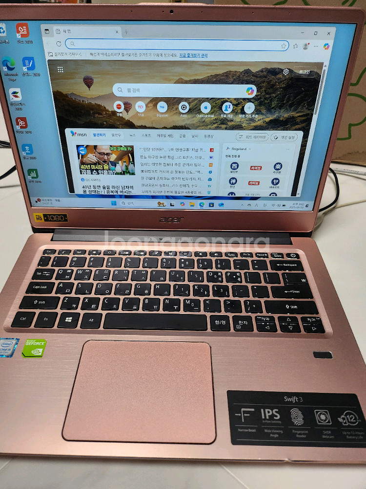 에이서 스위프트 노트북(512SSD,새배터리)--0