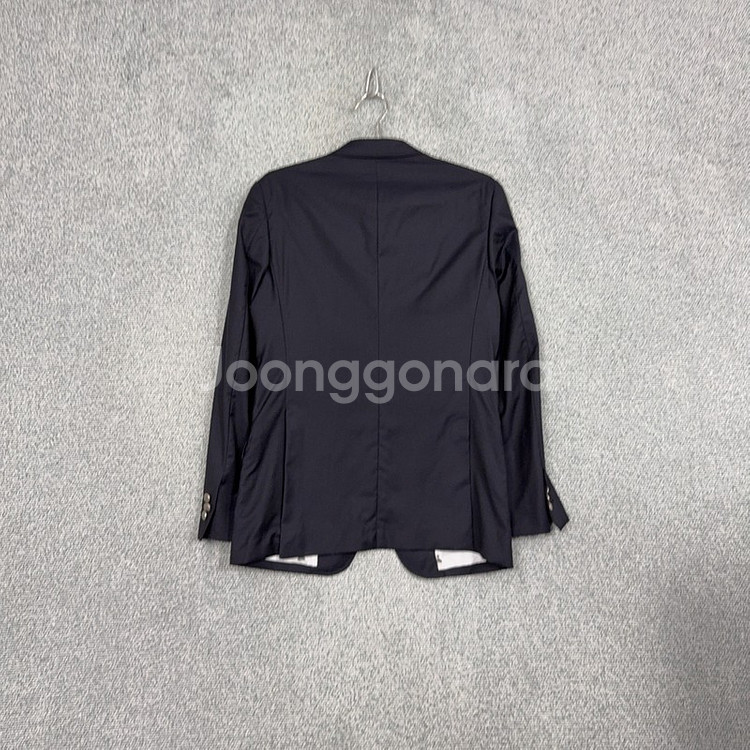 커스텀멜로우 네이비 투버튼 울 블레이저 100--1